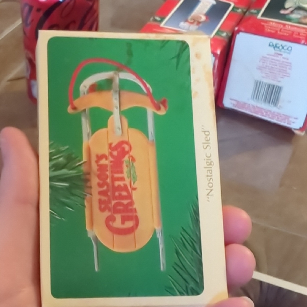 Vintage 1984 Hallmark Keepsake Ornament Nostalgic Sled